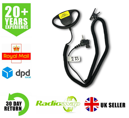 Listen only shape earpiece - d-shape,